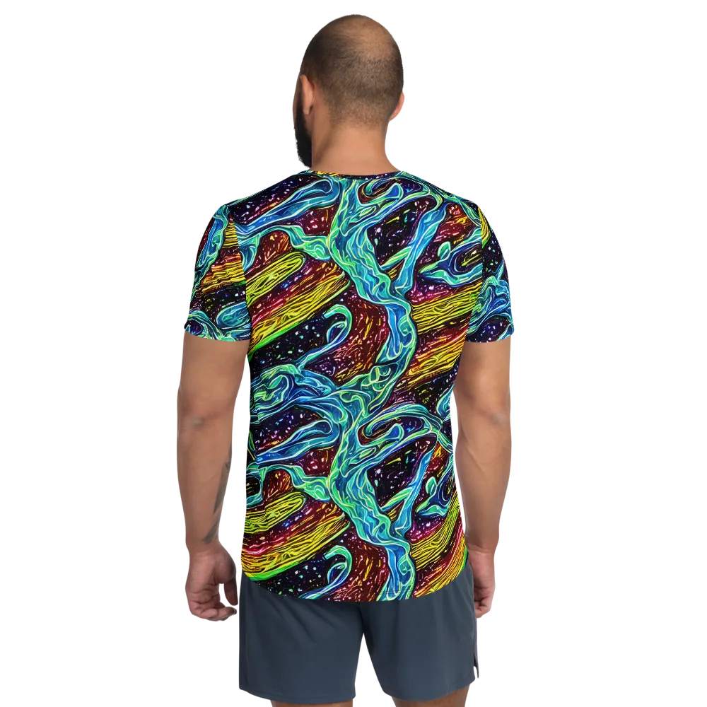 Acid Tide on Men's Athletic T-Shirt — Back