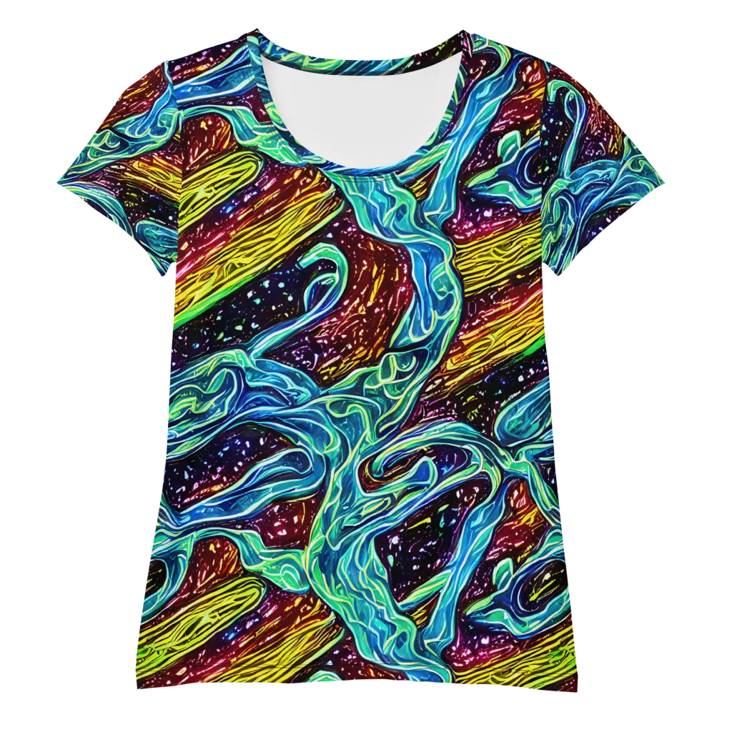 Acid Tide on Women's Athletic T-Shirt — Front