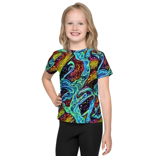 Acid Tide on a Kids Crew Neck T-Shirt