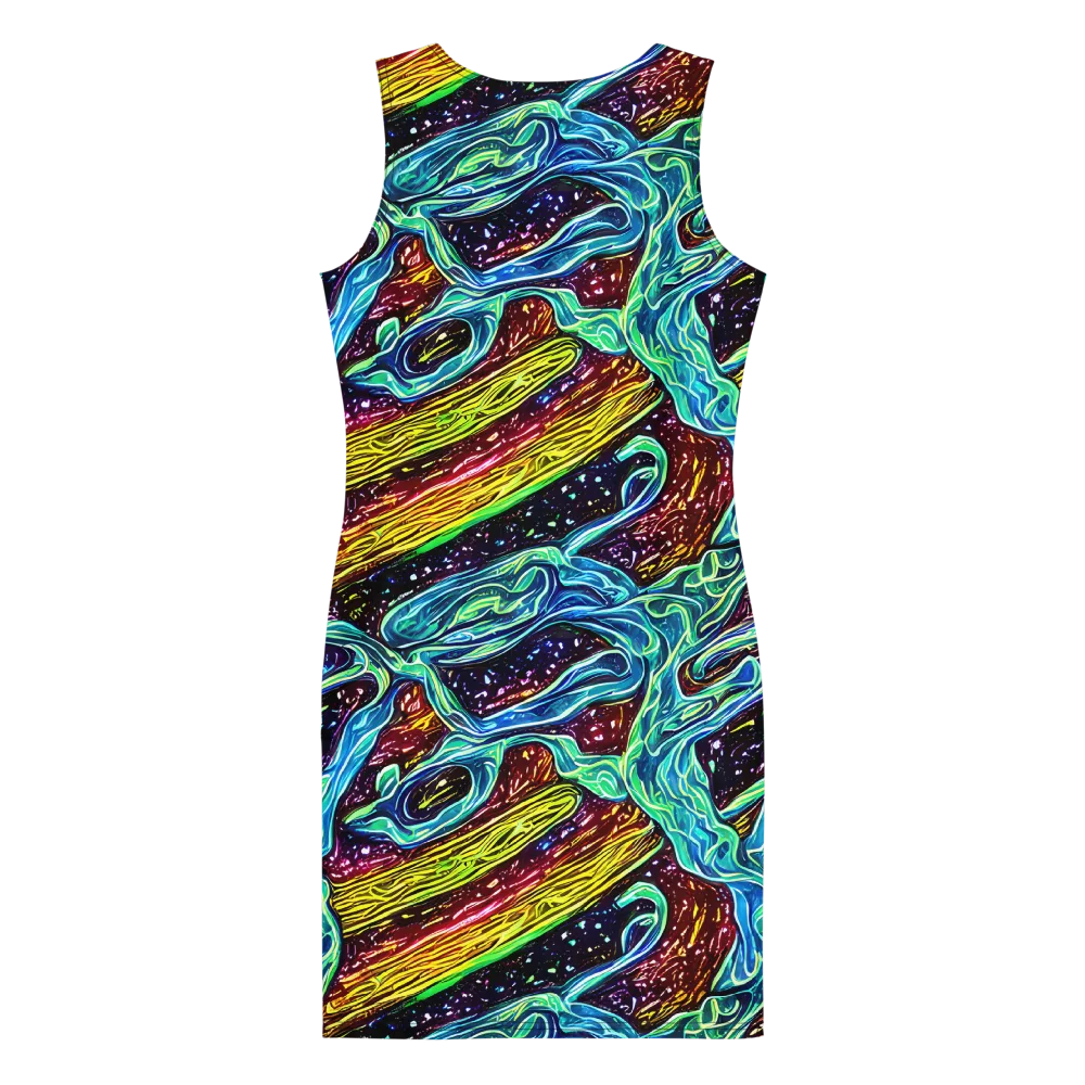Acid Tide on Bodycon Dress — Back