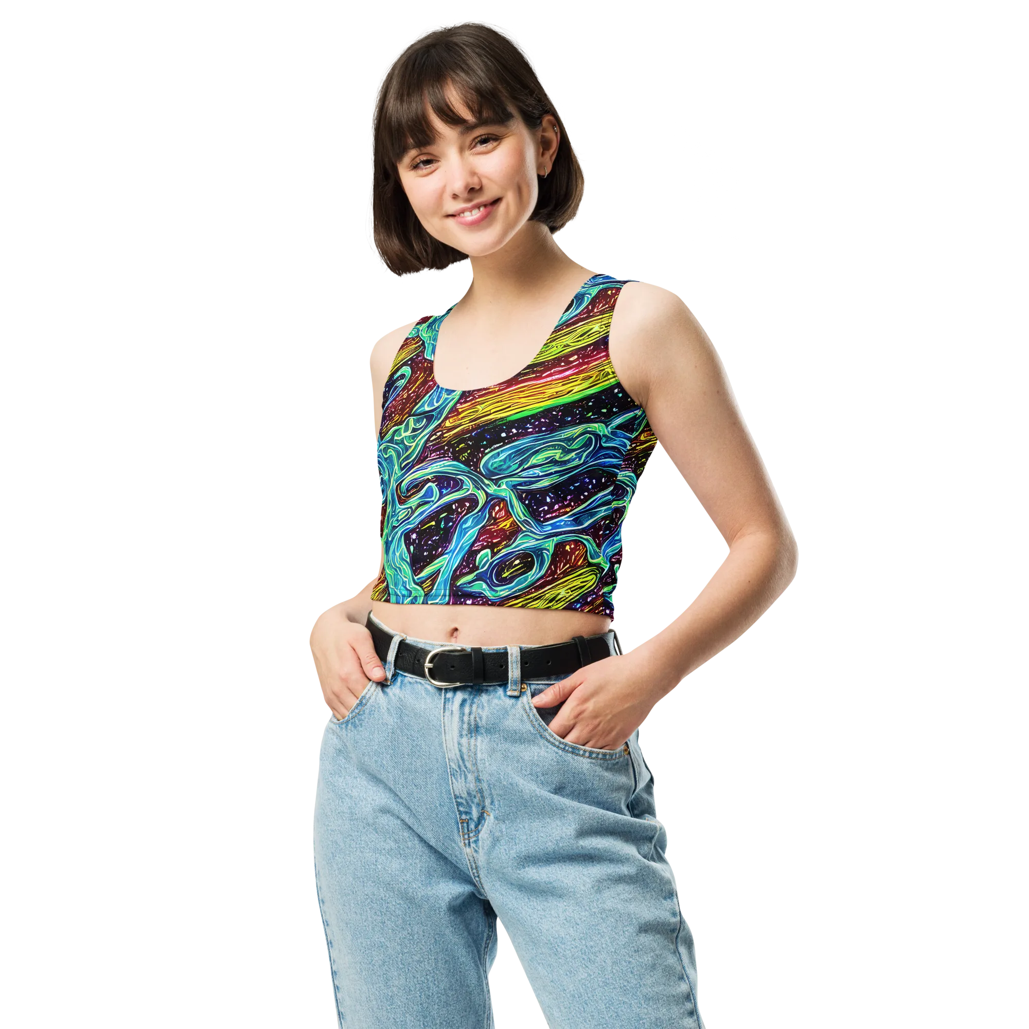 Acid Tide on Crop Top — Front