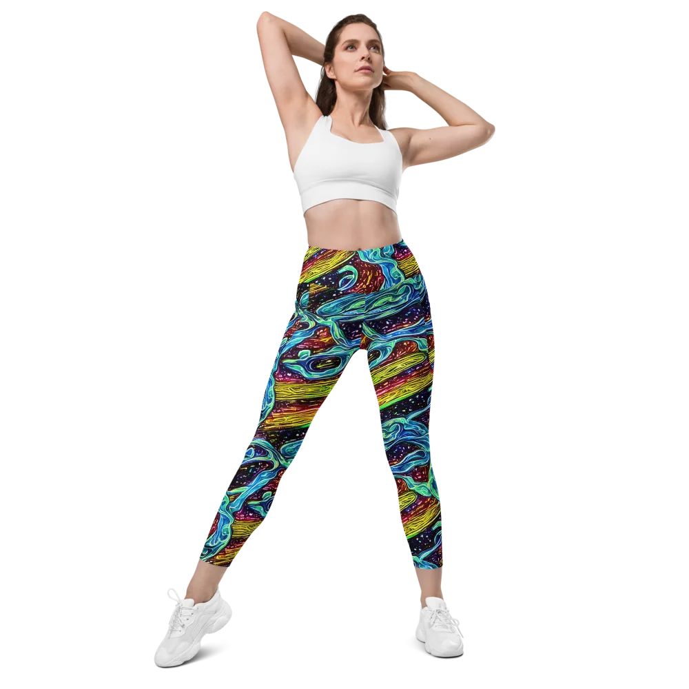 Acid Tide on Leggings with Pockets — Front