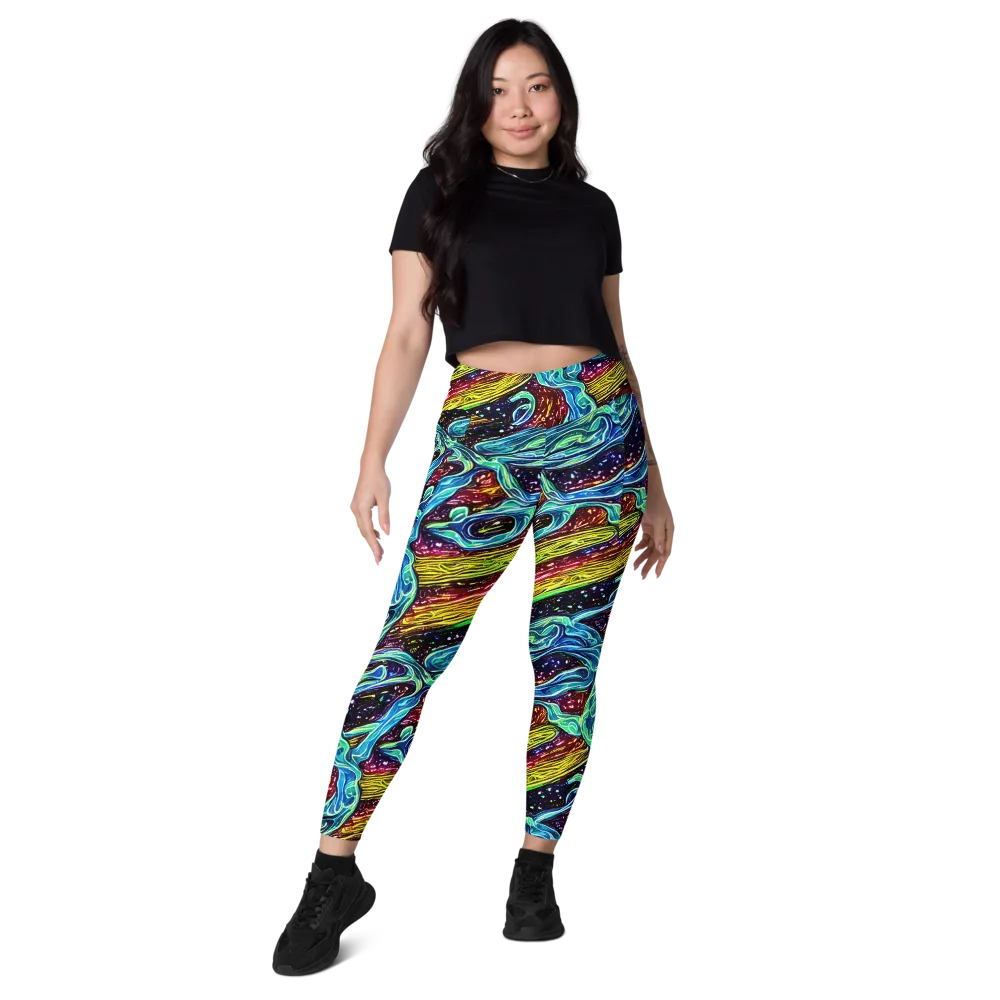 Acid Tide on Leggings with Pockets — Front