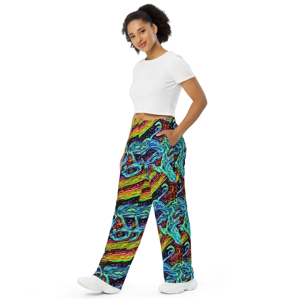 Acid Tide on Wide-Leg Pants — Left Front
