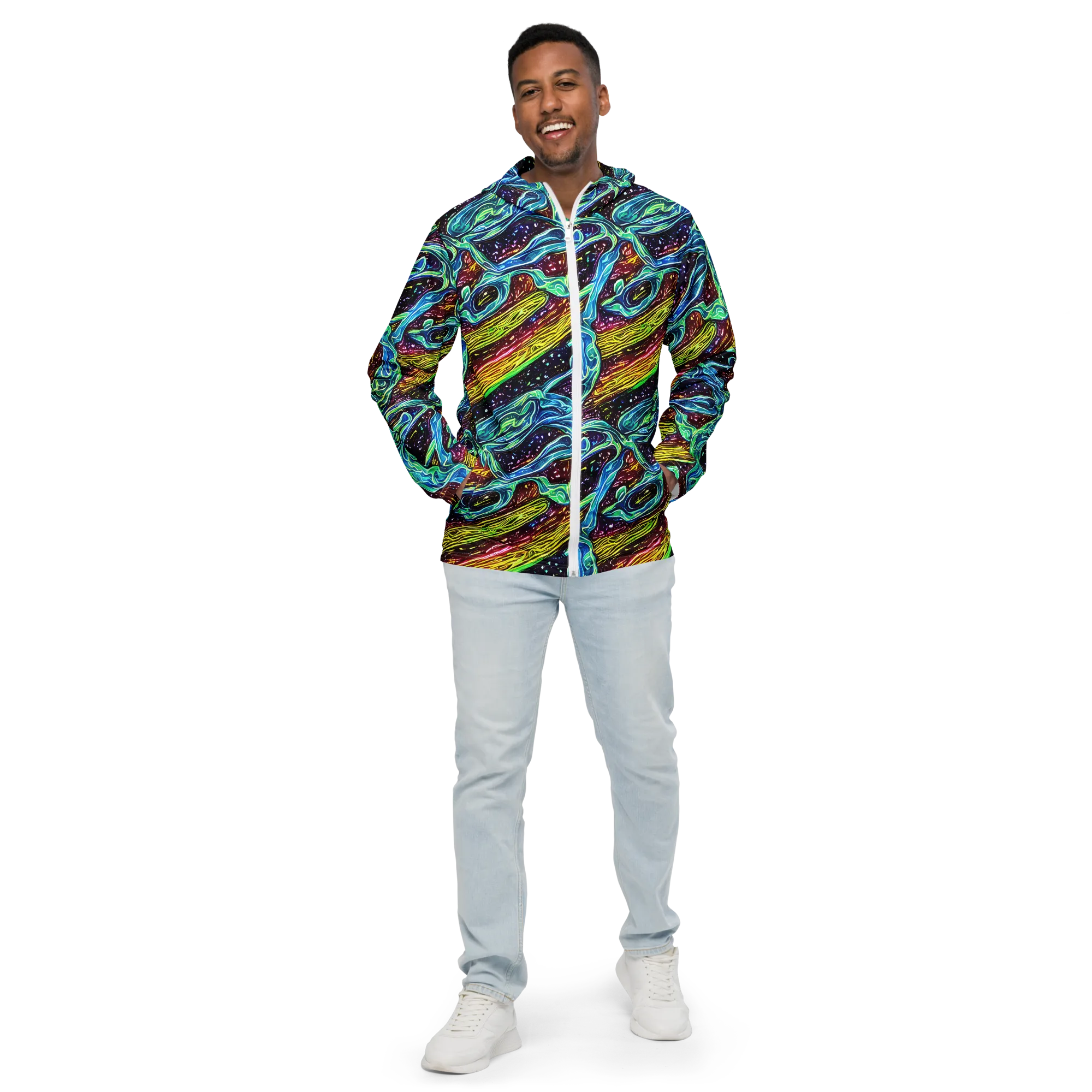 Acid Tide on Men's Windbreaker — Front
