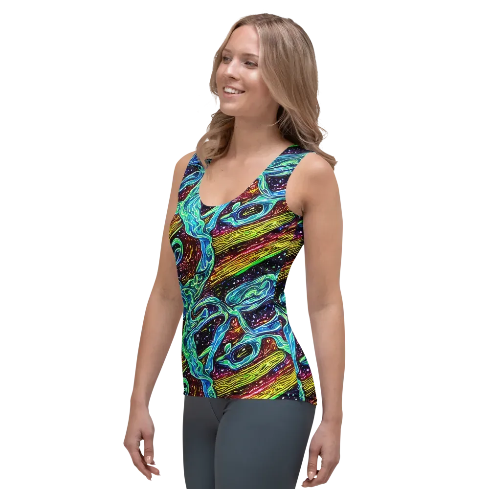 Acid Tide on Women's Tank Top — Left Front
