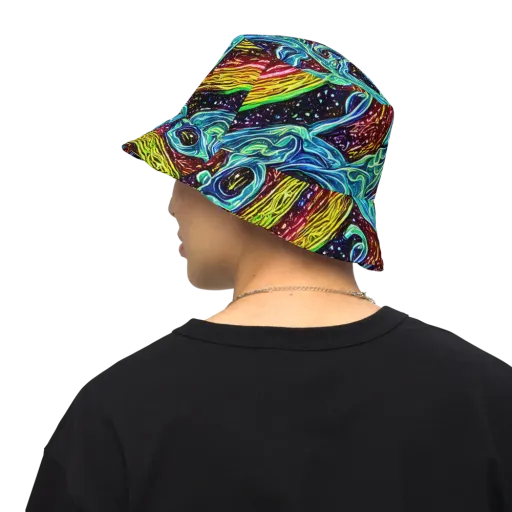 Acid Tide on a Reversible Bucket Hat