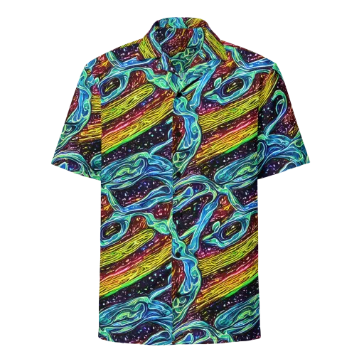Acid Tide on a Button Shirt
