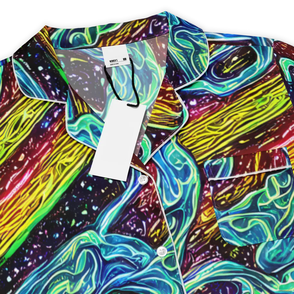 Acid Tide on Women's Short Sleeve Pajama Top — Product details
