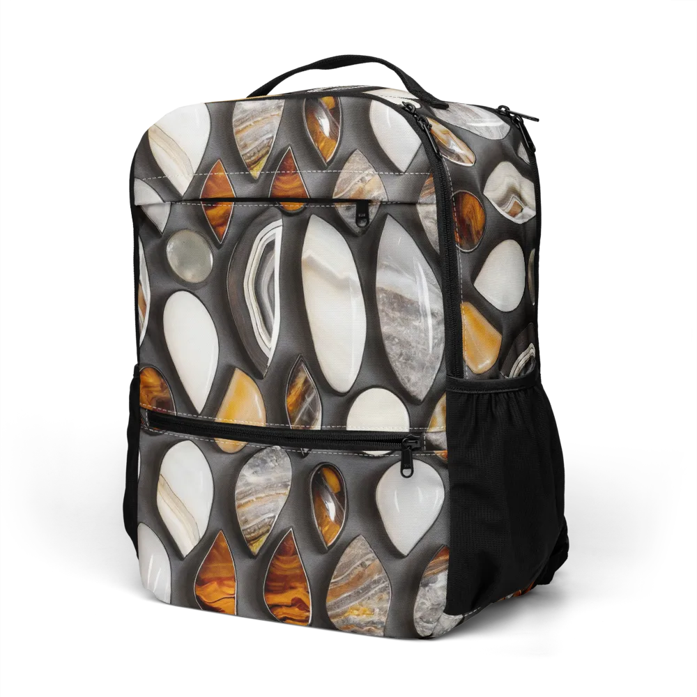 Obsidian Agate on Utility Backpack — Left Front