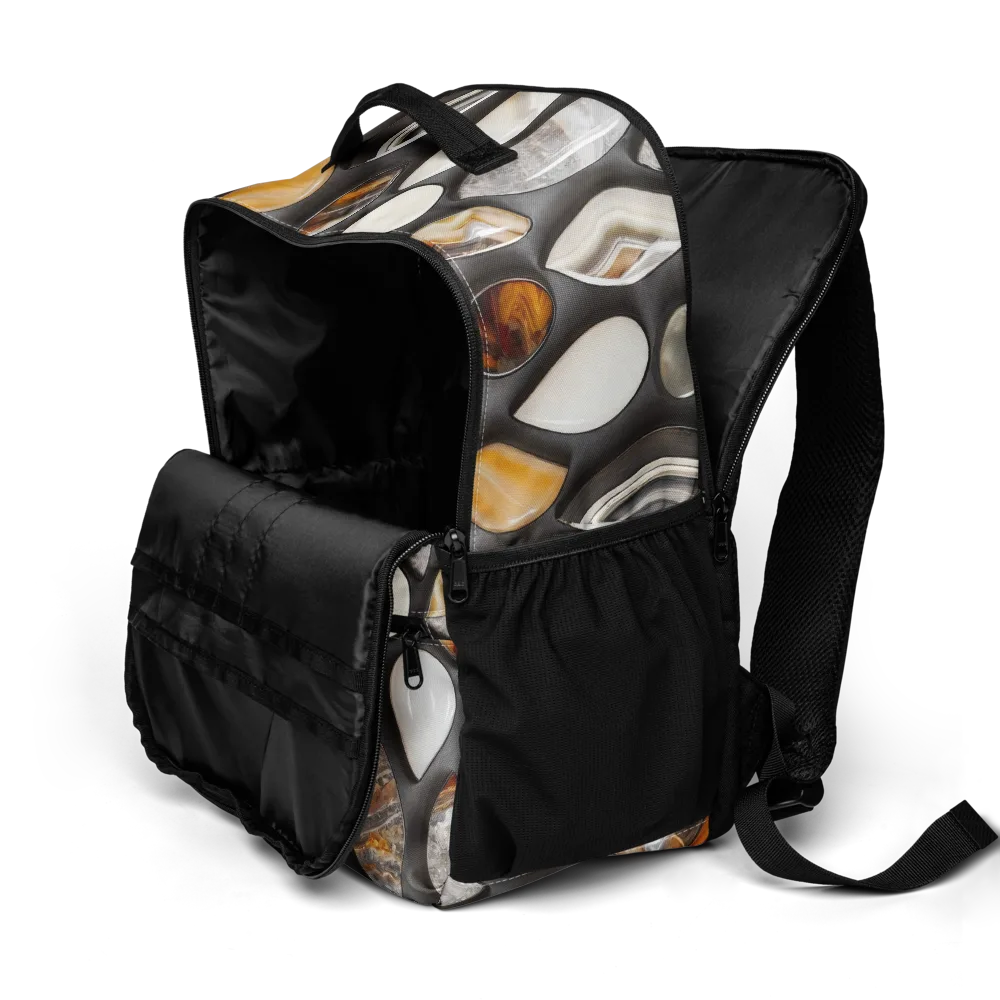 Obsidian Agate on Utility Backpack — Product details 2