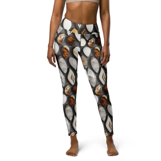 Obsidian Agate on a Yoga Leggings