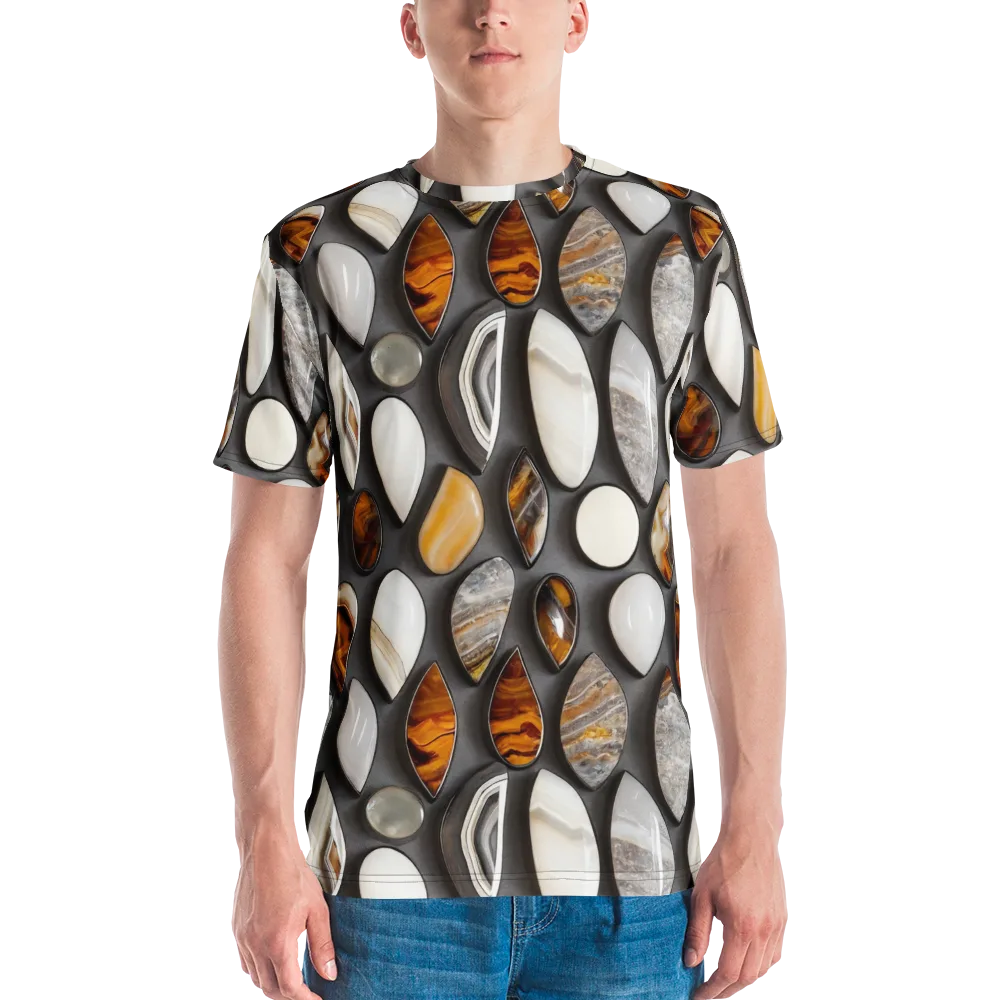Obsidian Agate on Men's Crew Neck T-Shirt — Front