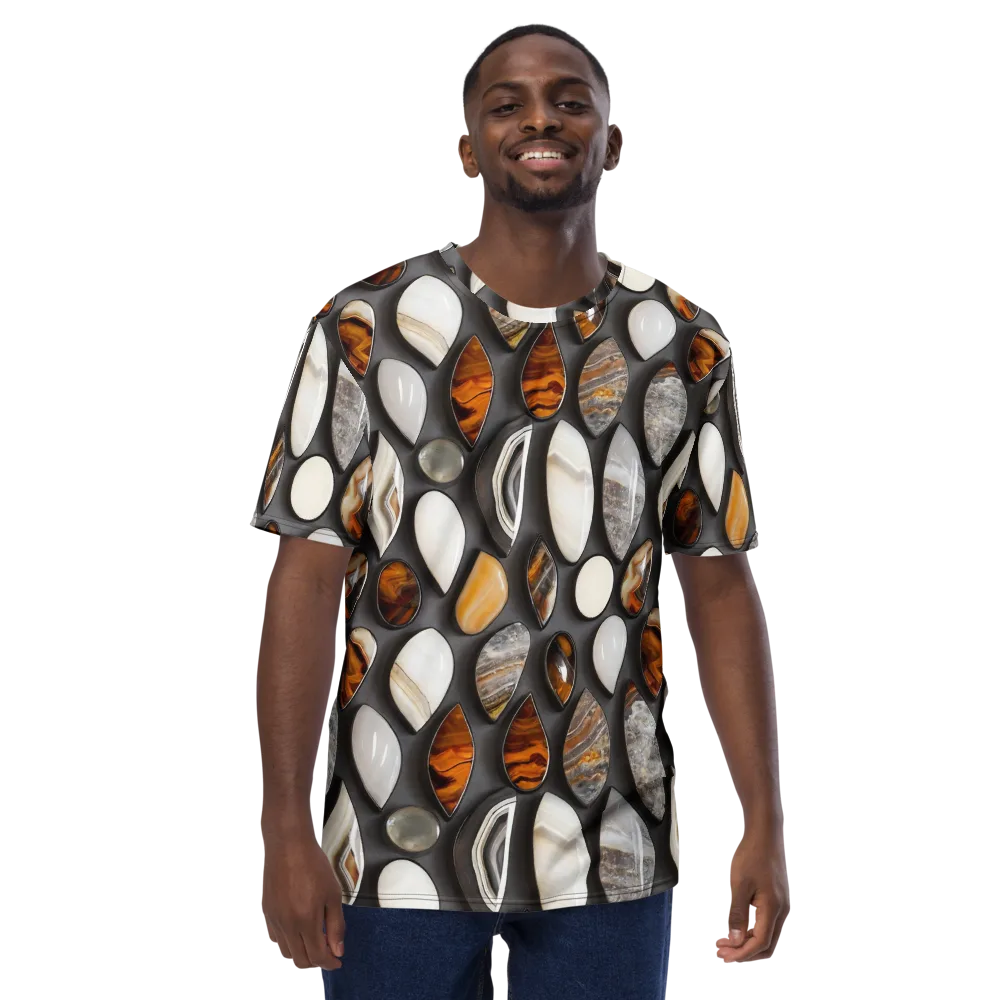 Obsidian Agate on Men's Crew Neck T-Shirt — Front