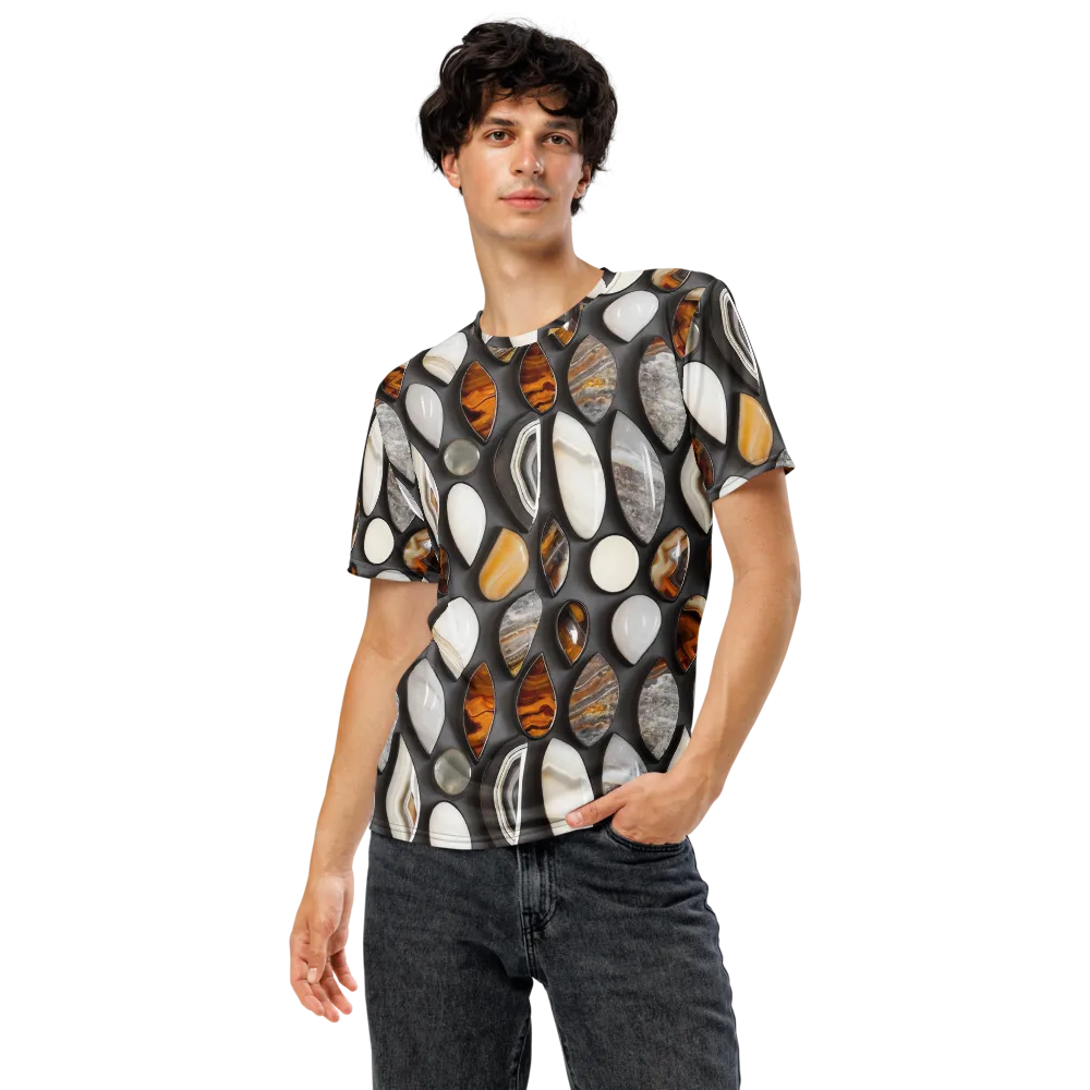 Obsidian Agate on Men's Crew Neck T-Shirt — Front
