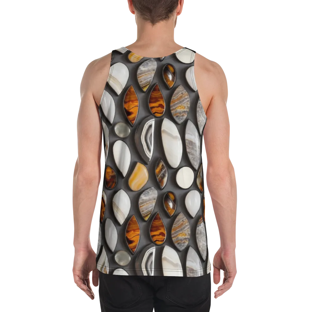 Obsidian Agate on Men's Tank Top — Back