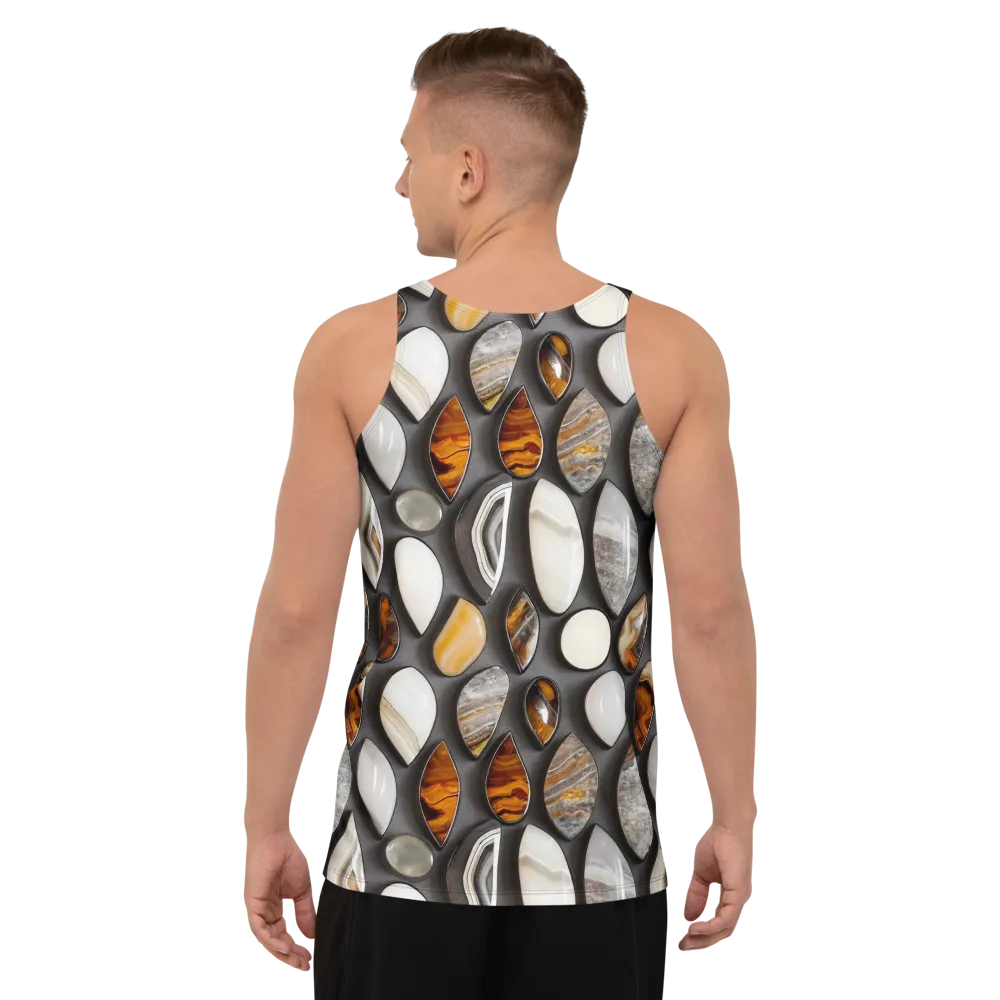 Obsidian Agate on Men's Tank Top — Back