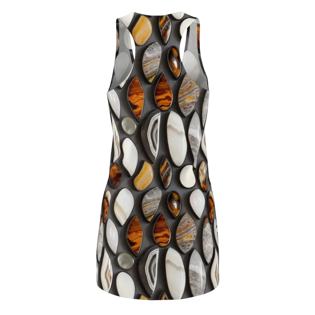 Obsidian Agate on Racerback Dress — Back