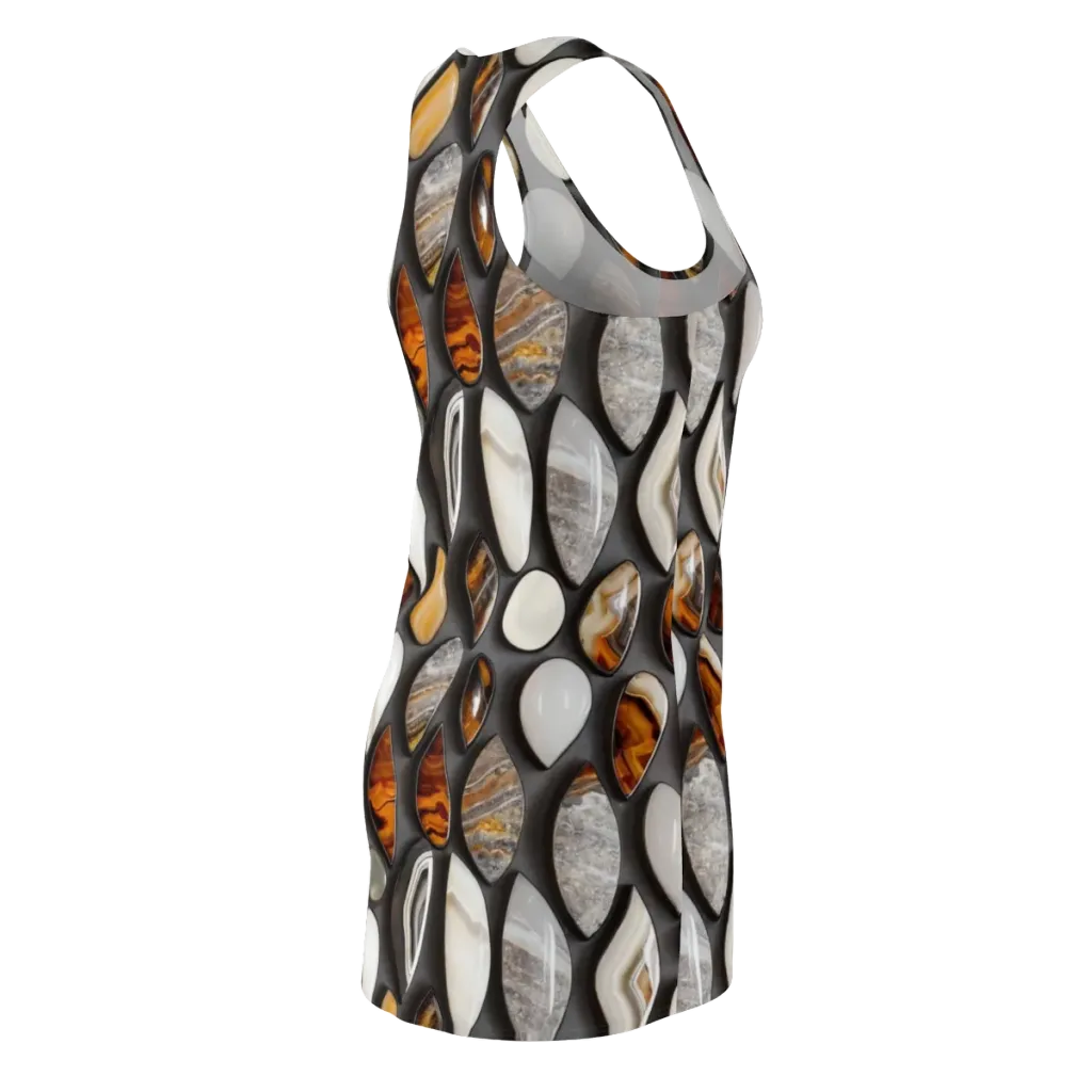 Obsidian Agate on Racerback Dress — Back Side