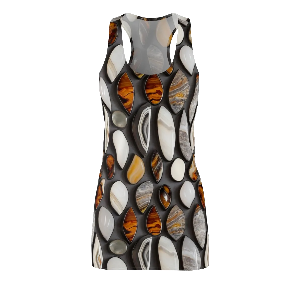 Obsidian Agate on Racerback Dress — Front