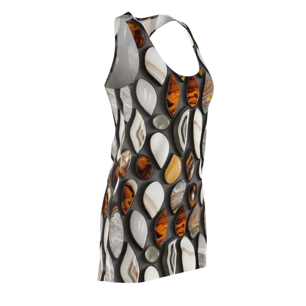 Obsidian Agate on Racerback Dress — Front Side