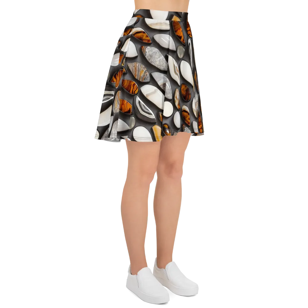 Obsidian Agate on Skater Skirt — Right