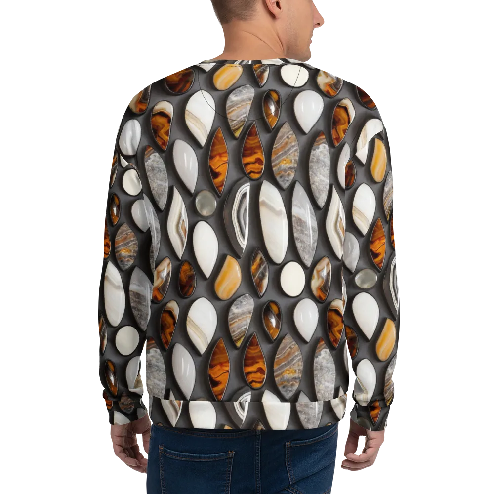 Obsidian Agate on Sweatshirt — Back