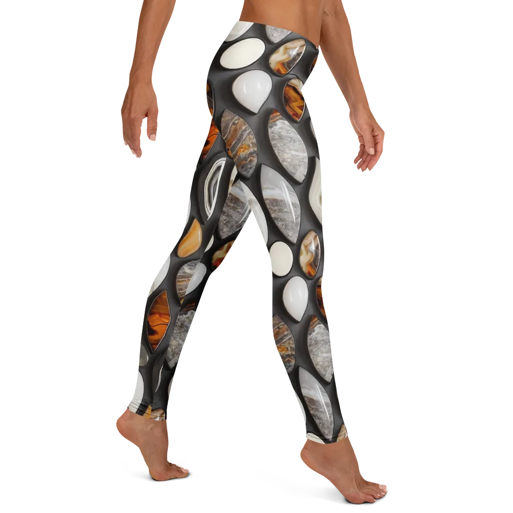 Obsidian Agate on Leggings — Right