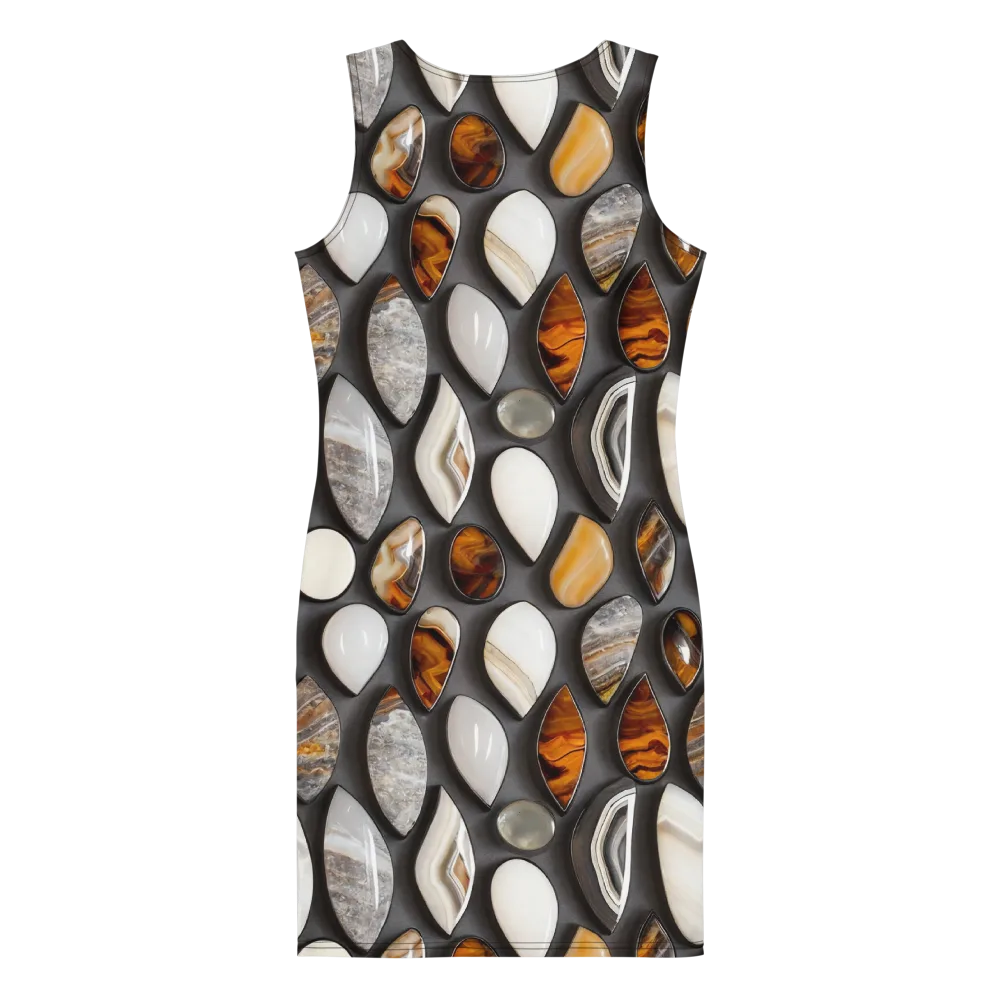 Obsidian Agate on Bodycon Dress — Back