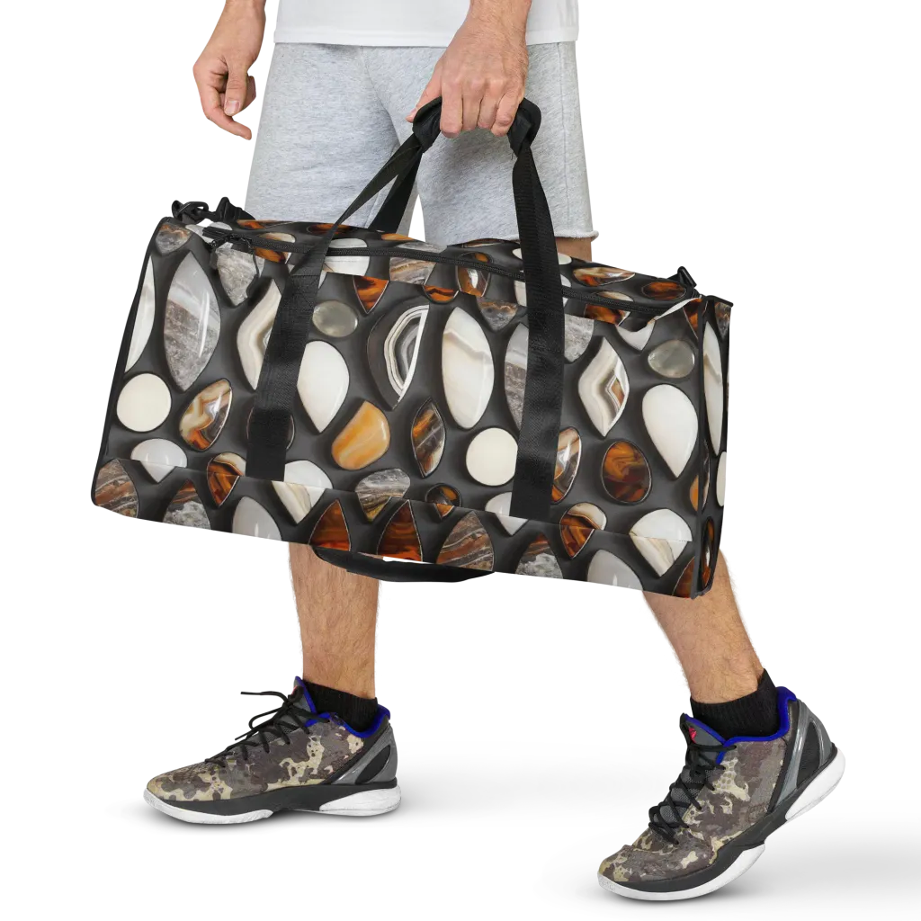 Obsidian Agate on Duffle Bag — Front