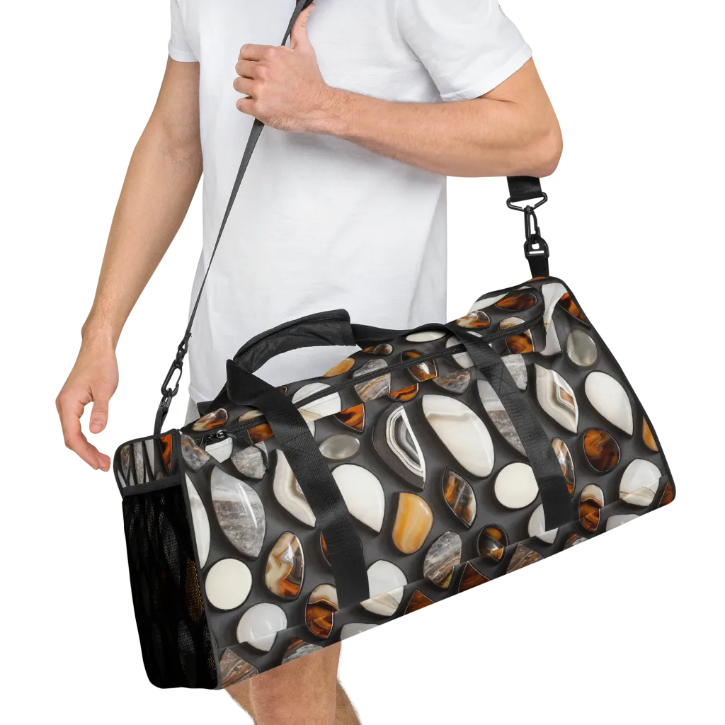 Obsidian Agate on Duffle Bag — Right Front