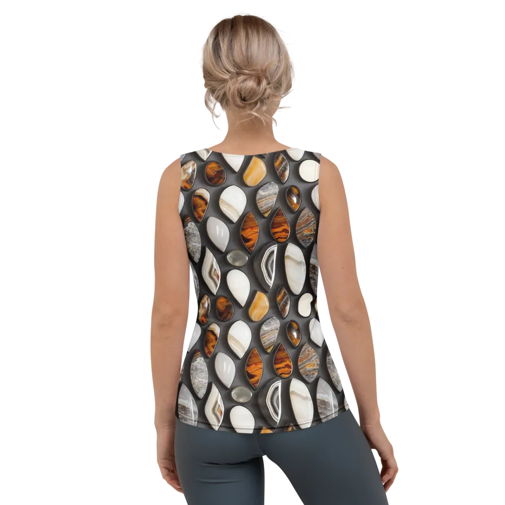 Obsidian Agate on Women's Tank Top — Back