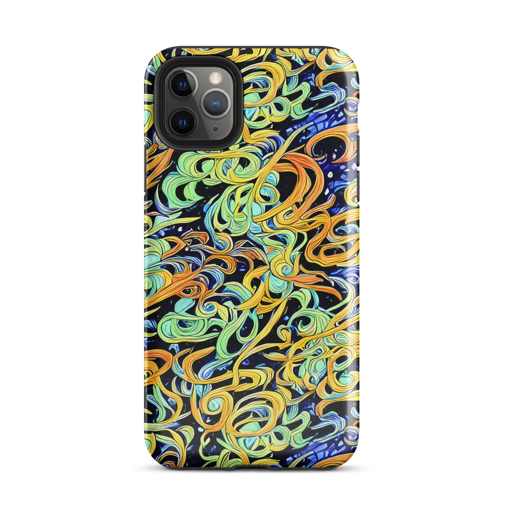 Midnight Ribbons on Tough Case for iPhone® — Front