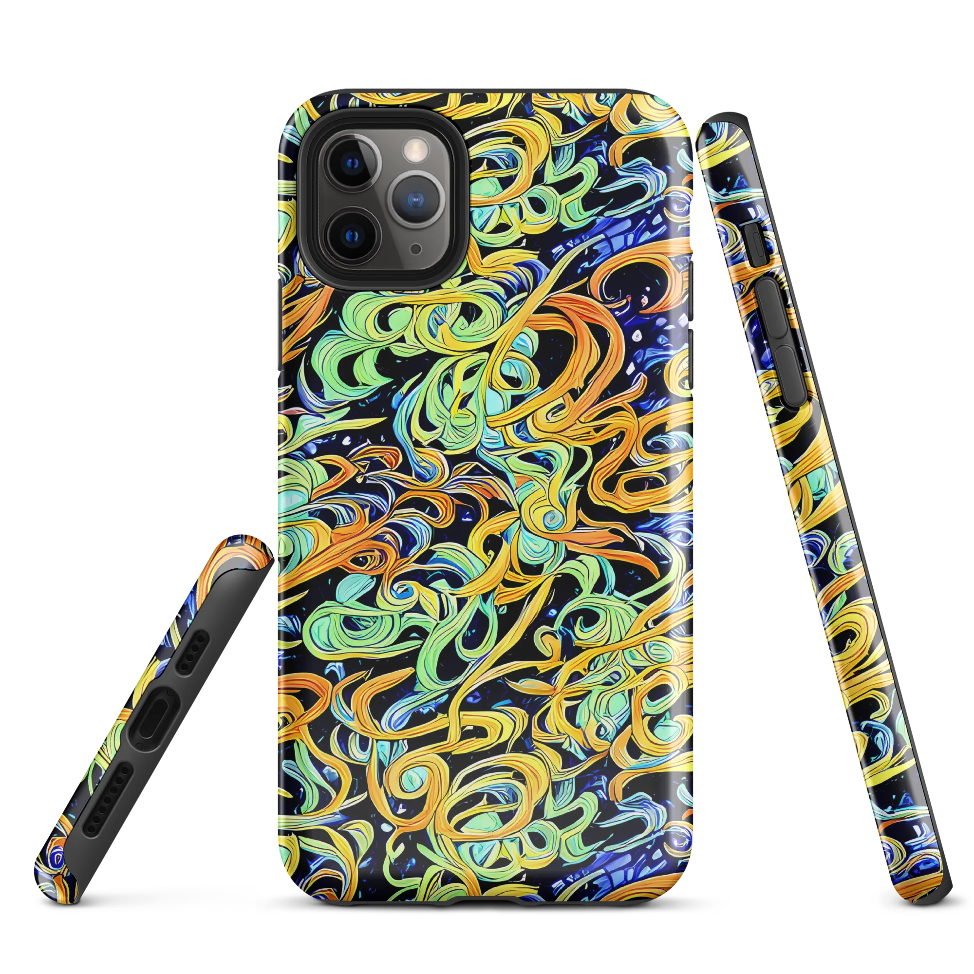 Midnight Ribbons on Tough Case for iPhone® — Front