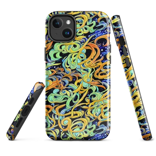 Midnight Ribbons on a MagSafe Tough Case for iPhone®