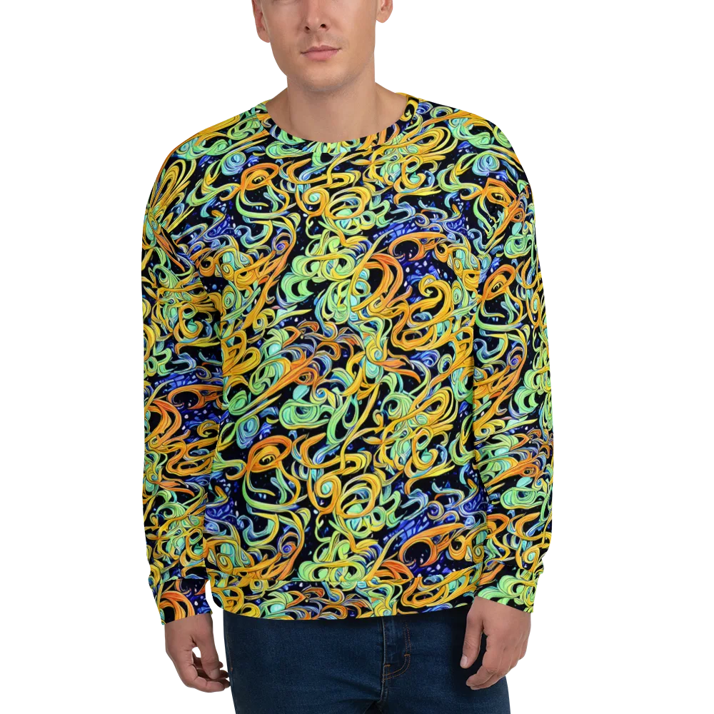 Midnight Ribbons on Sweatshirt — Front