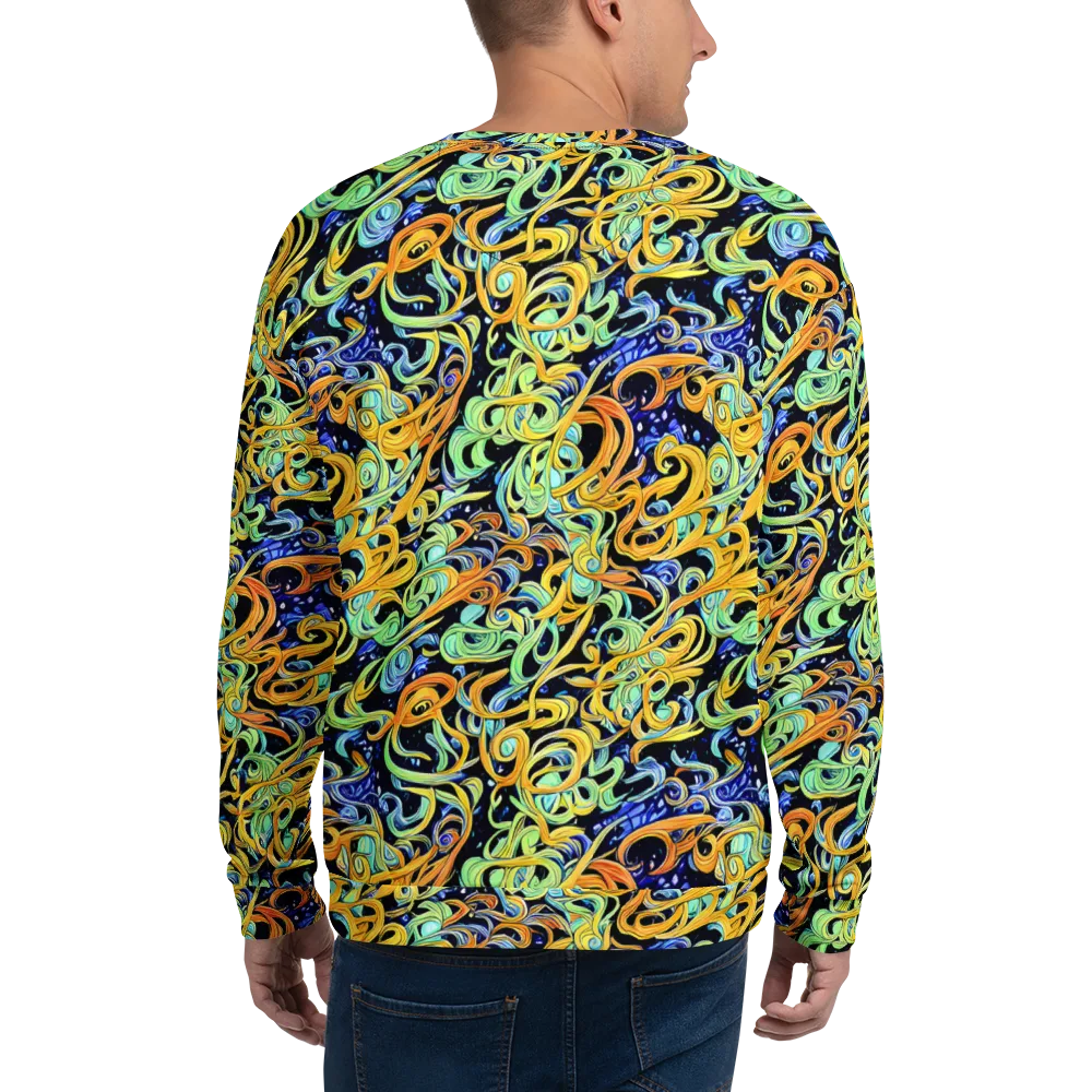Midnight Ribbons on Sweatshirt — Back