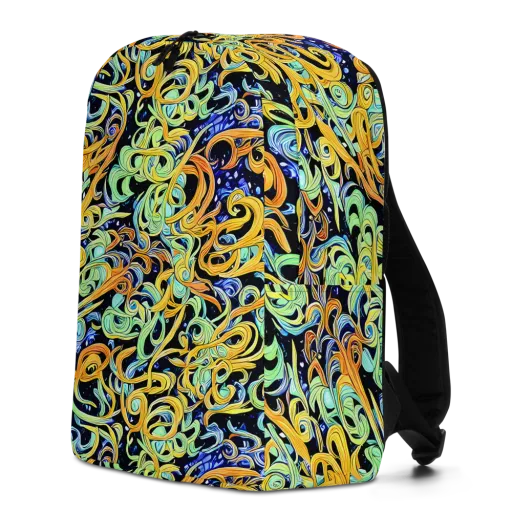 Midnight Ribbons on a Minimalist Backpack