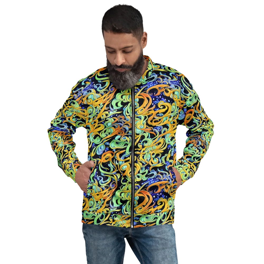 Midnight Ribbons on Bomber Jacket — Front