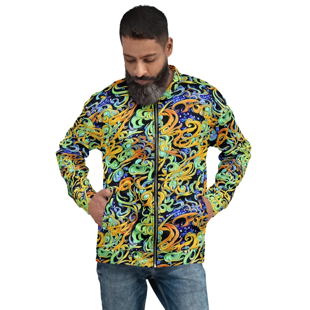 Midnight Ribbons on Bomber Jacket — Front