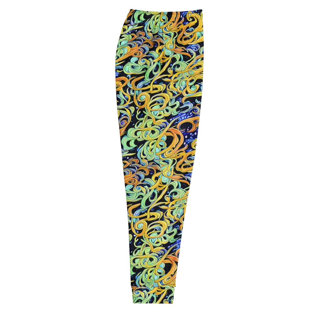 Midnight Ribbons on Men's Joggers — Right