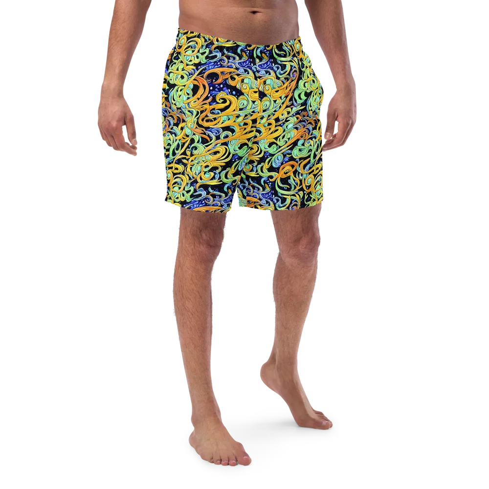 Midnight Ribbons on Swim Trunks — Front