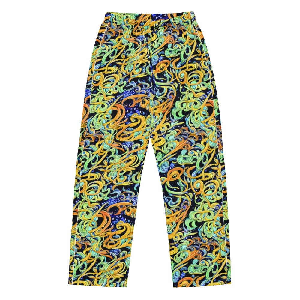 Midnight Ribbons on Women's Pajama Pants — Front