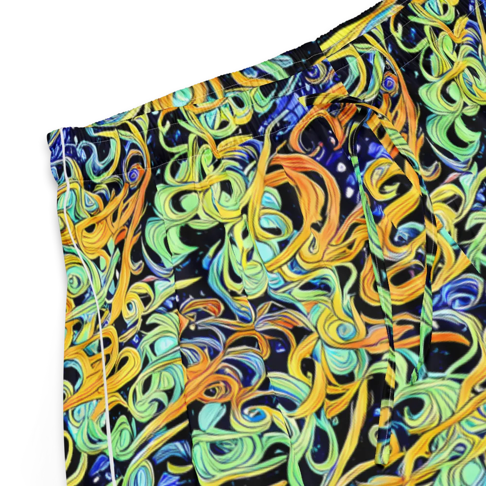 Midnight Ribbons on Women's Pajama Shorts — Product details