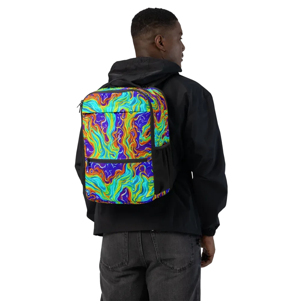 Liquid Carnival on Utility Backpack — Back