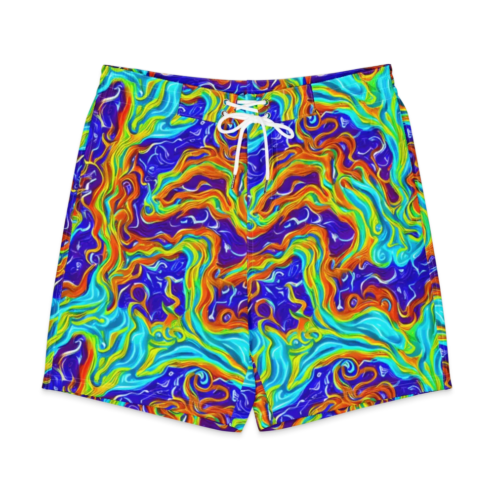 Liquid Carnival on Men's Board Shorts — Front