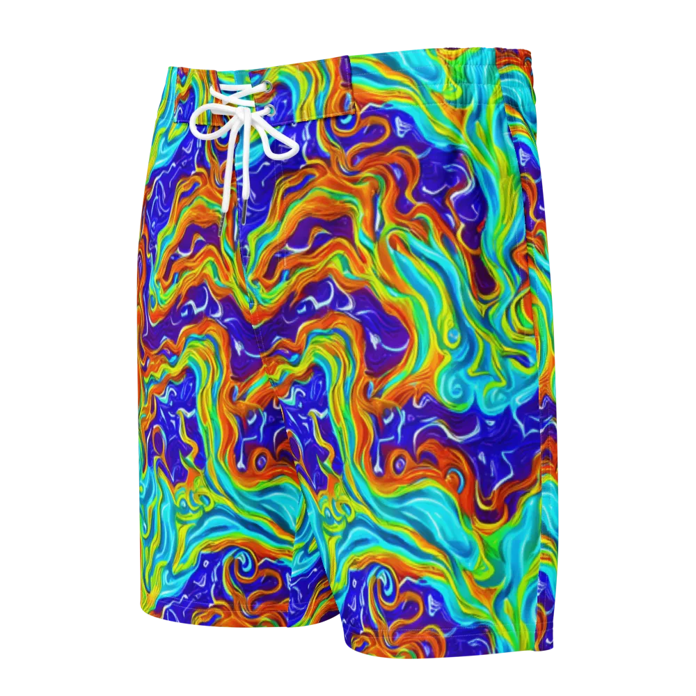 Liquid Carnival on Men's Board Shorts — Front