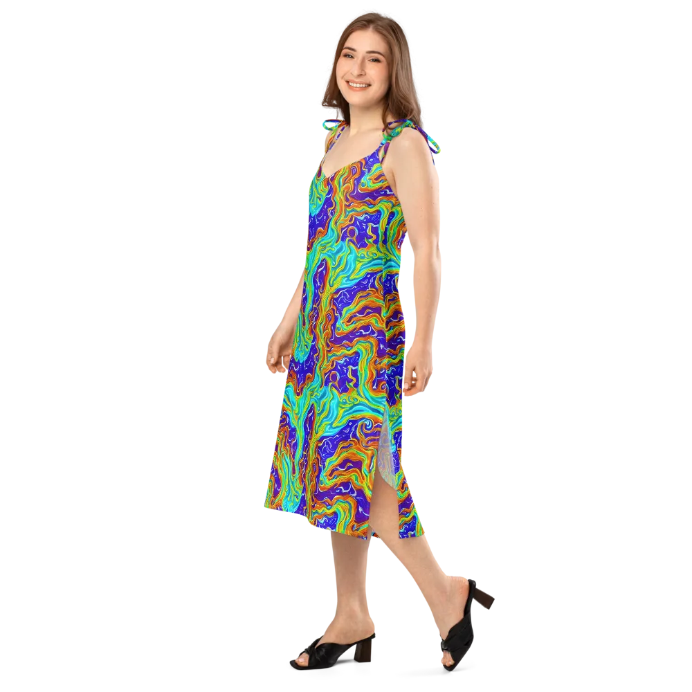 Liquid Carnival on Slip Dress — Left Front