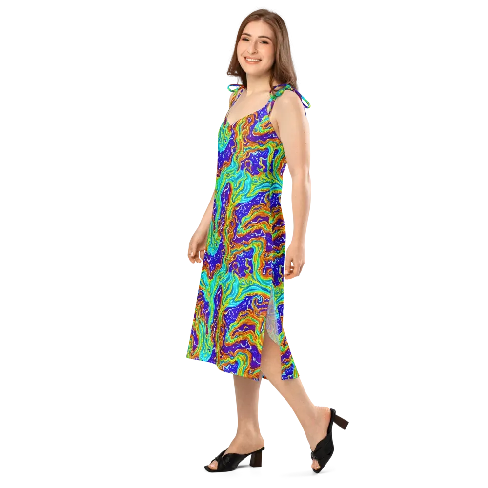Liquid Carnival on Slip Dress — Left Front