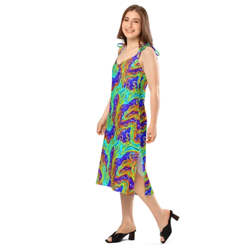 Liquid Carnival on a Slip Dress